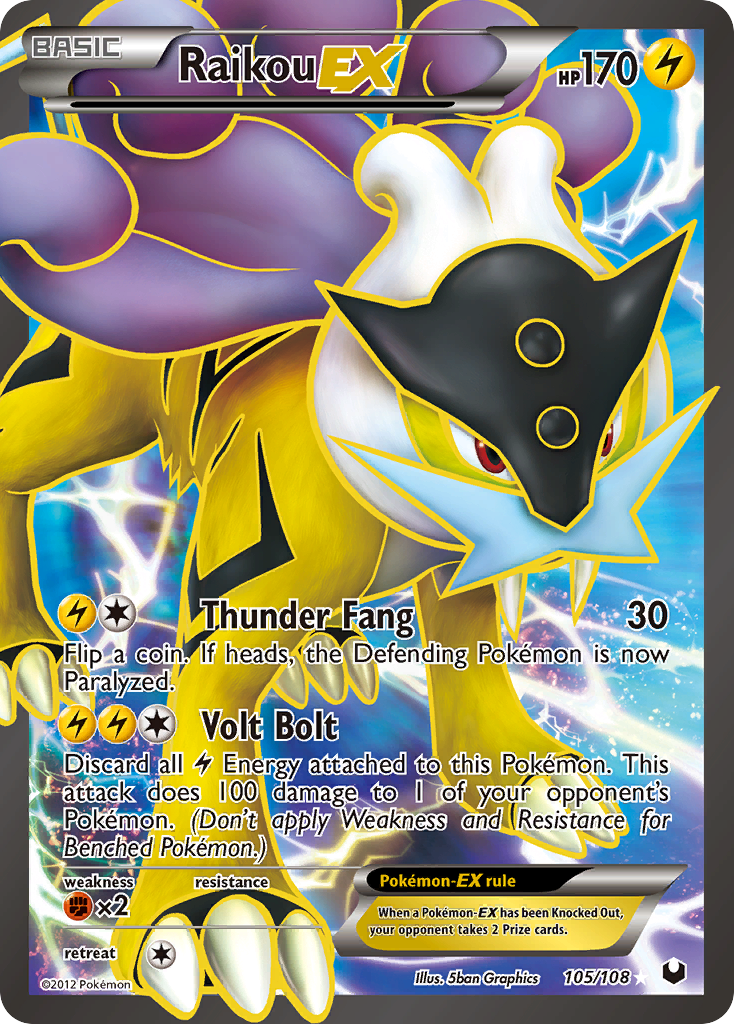 Dark Explorers Raikou EX #105/108